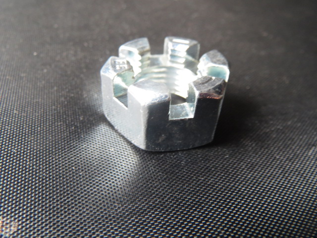 (image for) 5/16-24 SLOTTED HEX NUTzinc plated - Click Image to Close